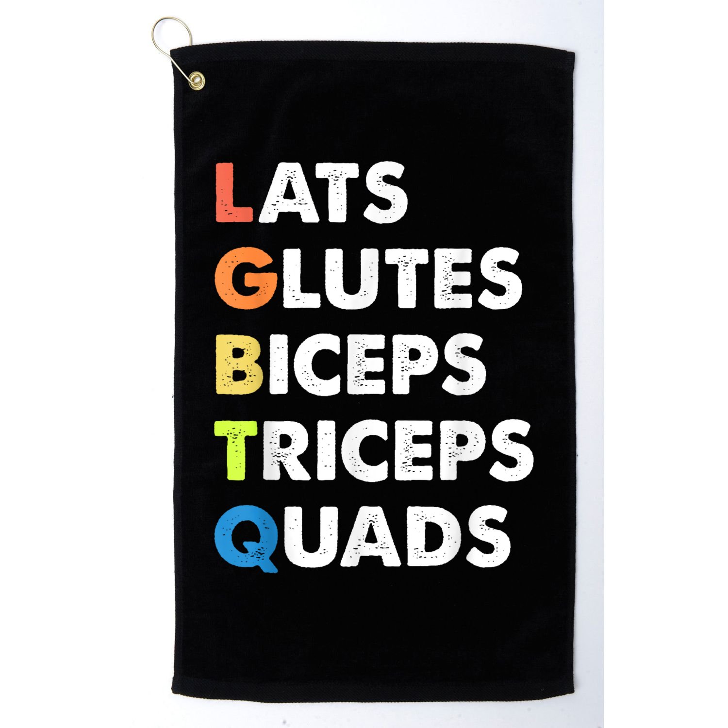 Lats Glutes Biceps Triceps Quads Funny Lgbtq Golf Towel