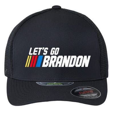 LetS Go Braden Brandon Us Flag Funny Trendy Sarcastic Flexfit Unipanel Trucker Cap