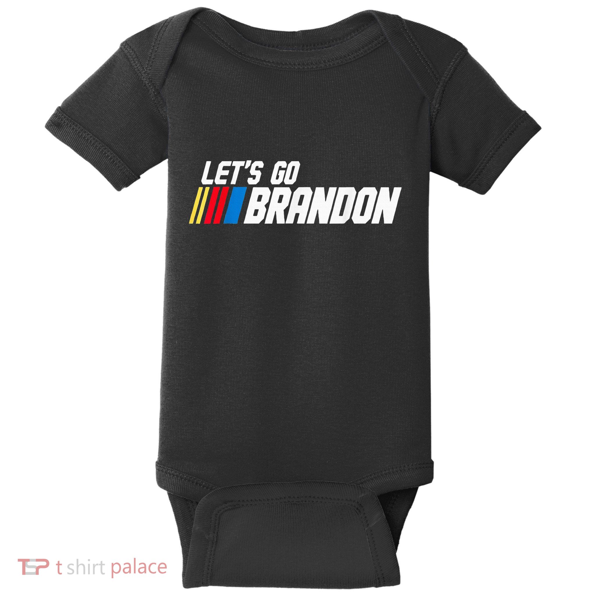 LetS Go Braden Brandon Us Flag Funny Trendy Sarcastic Baby Bodysuit