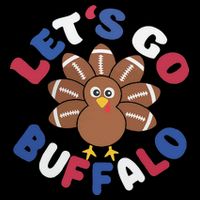 Lets Go Buffalo Turkey Football Thanksgiving Funny Funny Doggie Tank