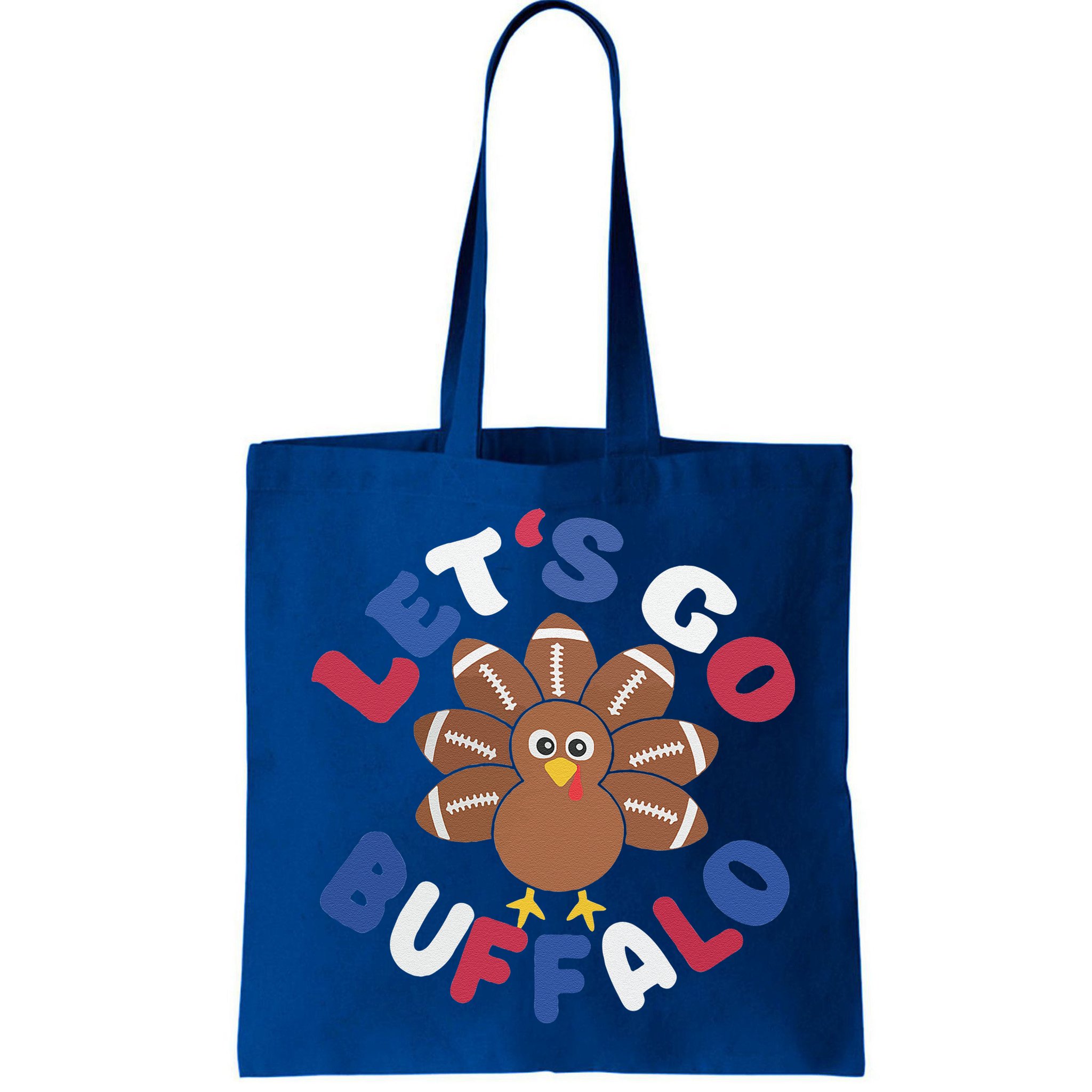 Lets Go Buffalo Turkey Football Thanksgiving Funny Funny Bag