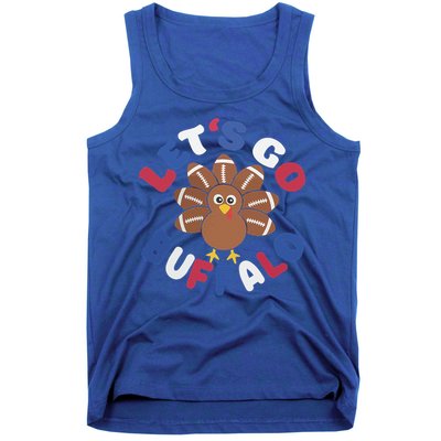 Lets Go Buffalo Turkey Football Thanksgiving Funny Funny Tank Top