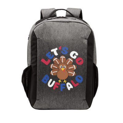 Lets Go Buffalo Turkey Football Thanksgiving Funny Funny Vector Backpack