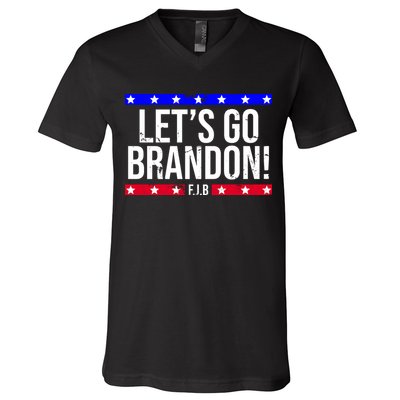 Let's Go Brandon! F.J.B F Biden FJB V-Neck T-Shirt