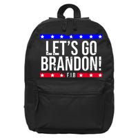 Let's Go Brandon! F.J.B F Biden FJB 16 in Basic Backpack