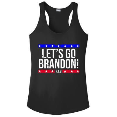 Let's Go Brandon! F.J.B F Biden FJB Ladies PosiCharge Competitor Racerback Tank