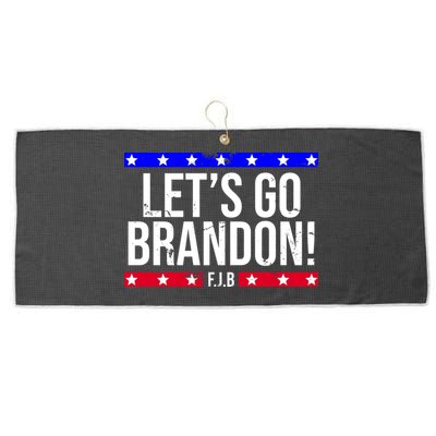 Let's Go Brandon! F.J.B F Biden FJB Large Microfiber Waffle Golf Towel