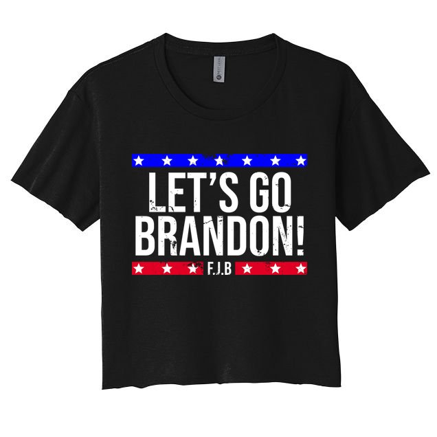 Let's Go Brandon! F.J.B F Biden FJB Crop Top