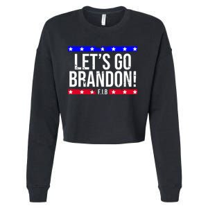 Let's Go Brandon! F.J.B F Biden FJB Cropped Pullover Crew