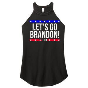 Let's Go Brandon! F.J.B F Biden FJB Women's Perfect Tri Rocker Tank