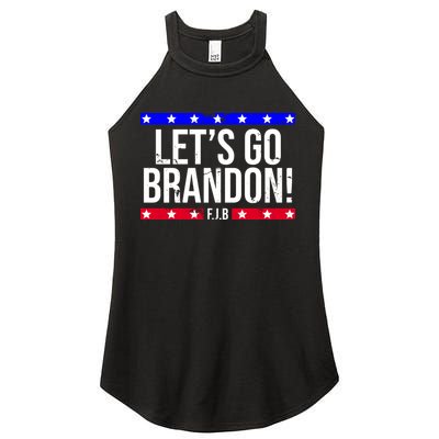 Let's Go Brandon! F.J.B F Biden FJB Women's Perfect Tri Rocker Tank