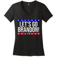 Let's Go Brandon! F.J.B F Biden FJB Women's V-Neck T-Shirt