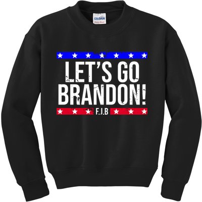 Let's Go Brandon! F.J.B F Biden FJB Kids Sweatshirt