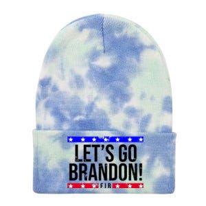 Let's Go Brandon! F.J.B F Biden FJB Tie Dye 12in Knit Beanie