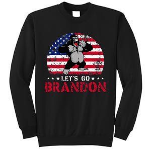 Let's Go Brandon Gorilla American Flag Sweatshirt