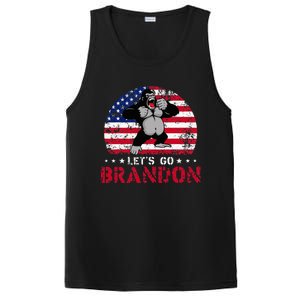 Let's Go Brandon Gorilla American Flag PosiCharge Competitor Tank