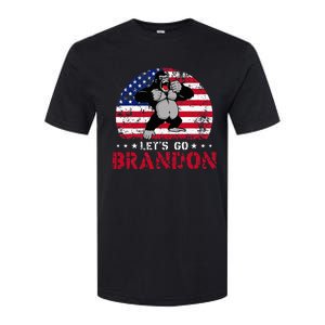 Let's Go Brandon Gorilla American Flag Softstyle CVC T-Shirt