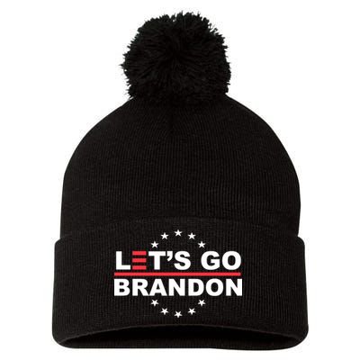 Let's Go Brandon Pom Pom 12in Knit Beanie
