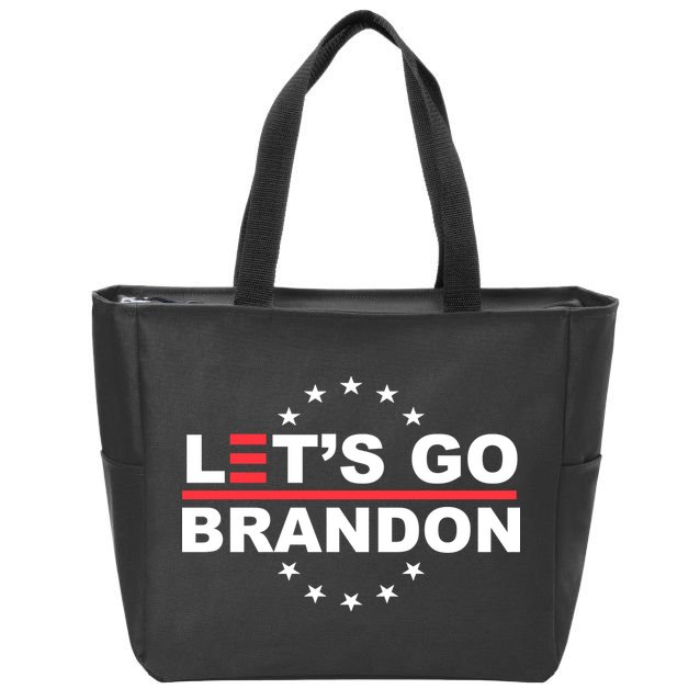 Let's Go Brandon Zip Tote Bag