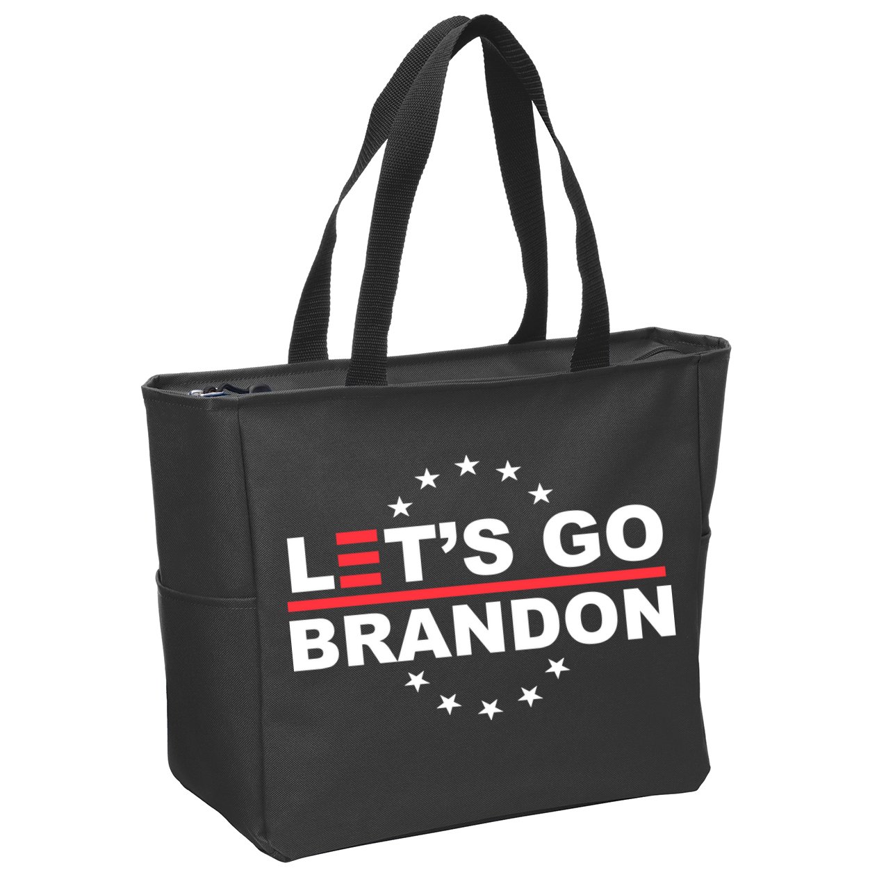 Let's Go Brandon Zip Tote Bag
