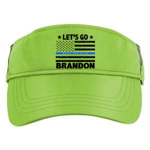 Let's Go Brandon Blue Thin Line Back The Blue FJB Chant Adult Drive Performance Visor