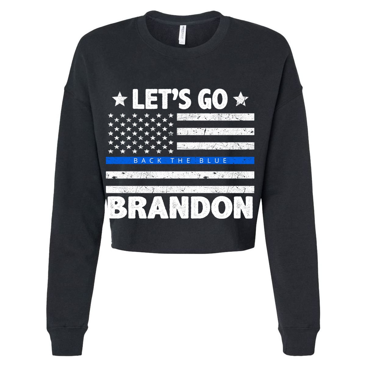 Let's Go Brandon Blue Thin Line Back The Blue FJB Chant Sustainable Bucket Hat