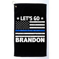 Let's Go Brandon Blue Thin Line Back The Blue FJB Chant Golf Towel