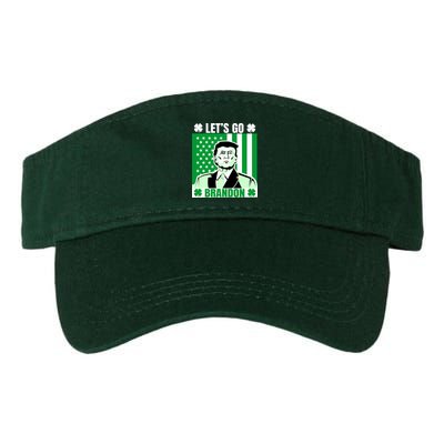 Lets Go Brandon St Patrick's Day Trump America Flag Clover Visor