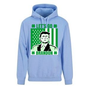 Lets Go Brandon St Patrick's Day Trump America Flag Clover Unisex Surf Hoodie