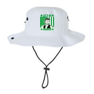 Lets Go Brandon St Patrick's Day Trump America Flag Clover Legacy Cool Fit Booney Bucket Hat