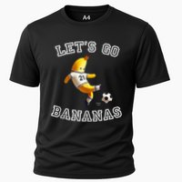 LetS Go Bananas Soccer Player With Funny Football Banana Performance Shirt
