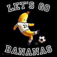 LetS Go Bananas Soccer Player With Funny Football Banana Sweatshirt