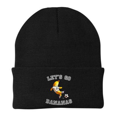 LetS Go Bananas Soccer Player With Funny Football Banana Beanie