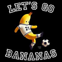 LetS Go Bananas Soccer Player With Funny Football Banana 16 in Basic Backpack