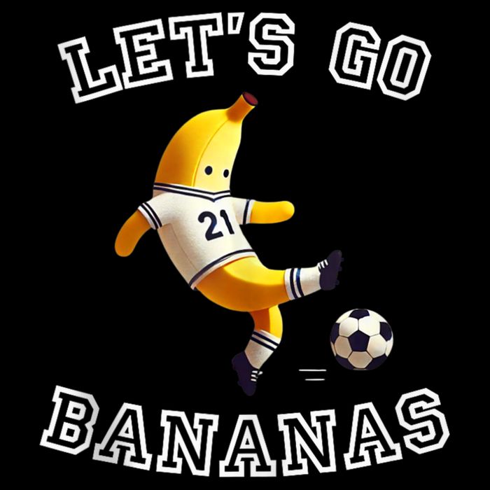LetS Go Bananas Soccer Player With Funny Football Banana 16 in Basic Backpack