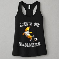 LetS Go Bananas Soccer Player With Funny Football Banana Womens Tank Top