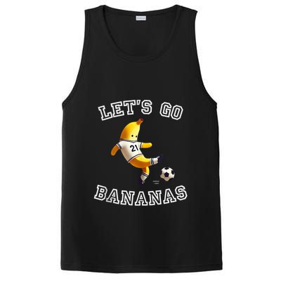 LetS Go Bananas Soccer Player With Funny Football Banana PosiCharge Competitor Tank