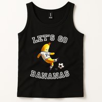 LetS Go Bananas Soccer Player With Funny Football Banana Tank Top