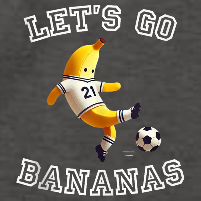 LetS Go Bananas Soccer Player With Funny Football Banana Vector Backpack