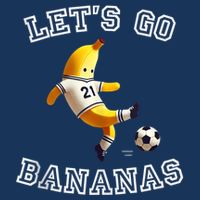 LetS Go Bananas Soccer Player With Funny Football Banana Infant Baby Jersey Bodysuit