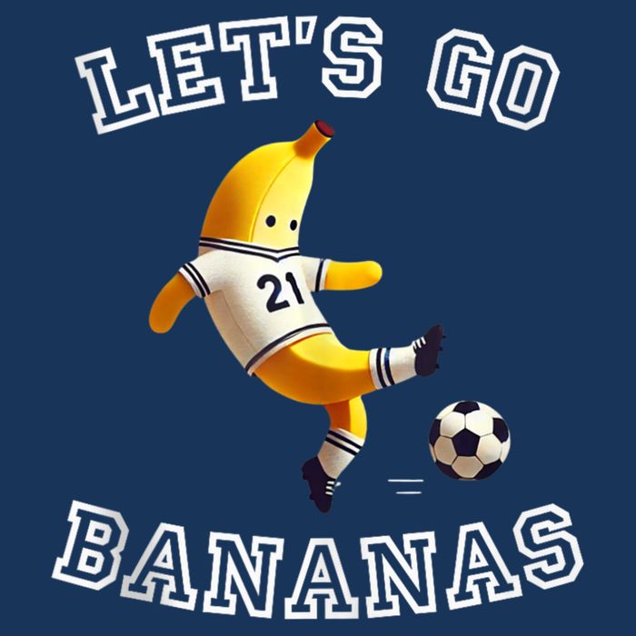 LetS Go Bananas Soccer Player With Funny Football Banana Infant Baby Jersey Bodysuit