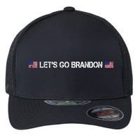 Let's Go Brandon Simple USA Flag Logo Flexfit Unipanel Trucker Cap
