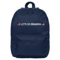 Let's Go Brandon Simple USA Flag Logo 16 in Basic Backpack