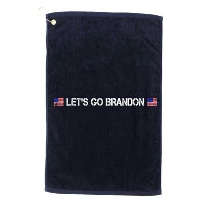 Let's Go Brandon Simple USA Flag Logo Golf Towel