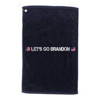 Let's Go Brandon Simple USA Flag Logo Golf Towel