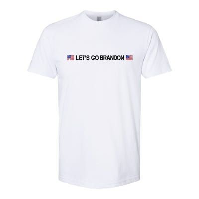 Let's Go Brandon Simple USA Flag Logo Softstyle® CVC T-Shirt