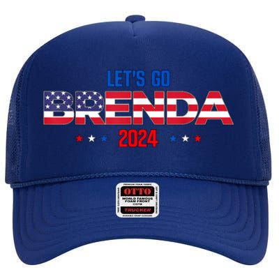 LetS Go Brenda Kamala Harris Vote For President 2024 High Crown Mesh Back Trucker Hat