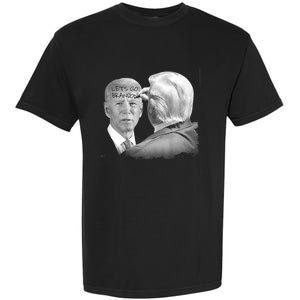 Let's Go Brandon Trump Writes On Biden's Forehead Garment-Dyed Heavyweight T-Shirt