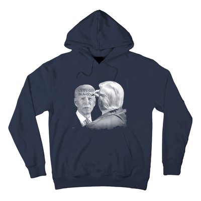 Let's Go Brandon Trump Writes On Biden's Forehead Hoodie