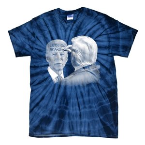 Let's Go Brandon Trump Writes On Biden's Forehead Tie-Dye T-Shirt